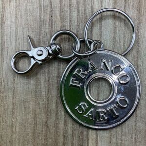 Franco Sarto Silver Tone Circle Purse Clip Key Chain EPC